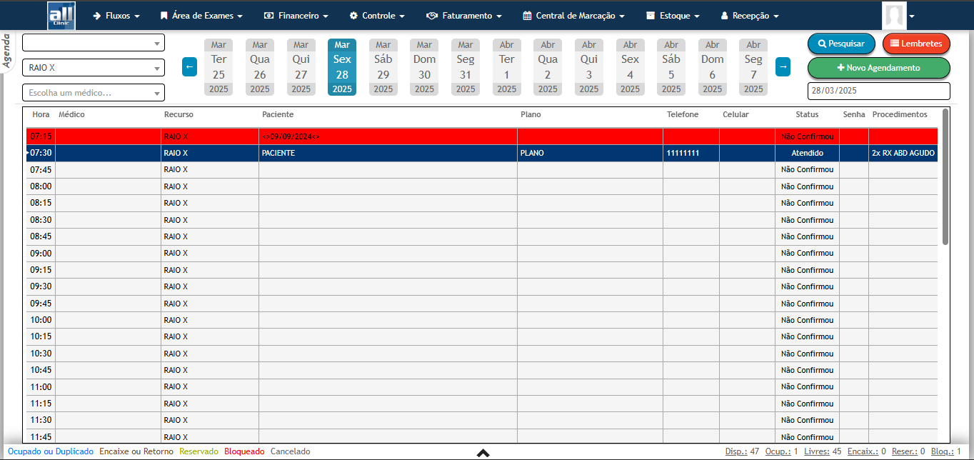 Agenda AllClinic Web