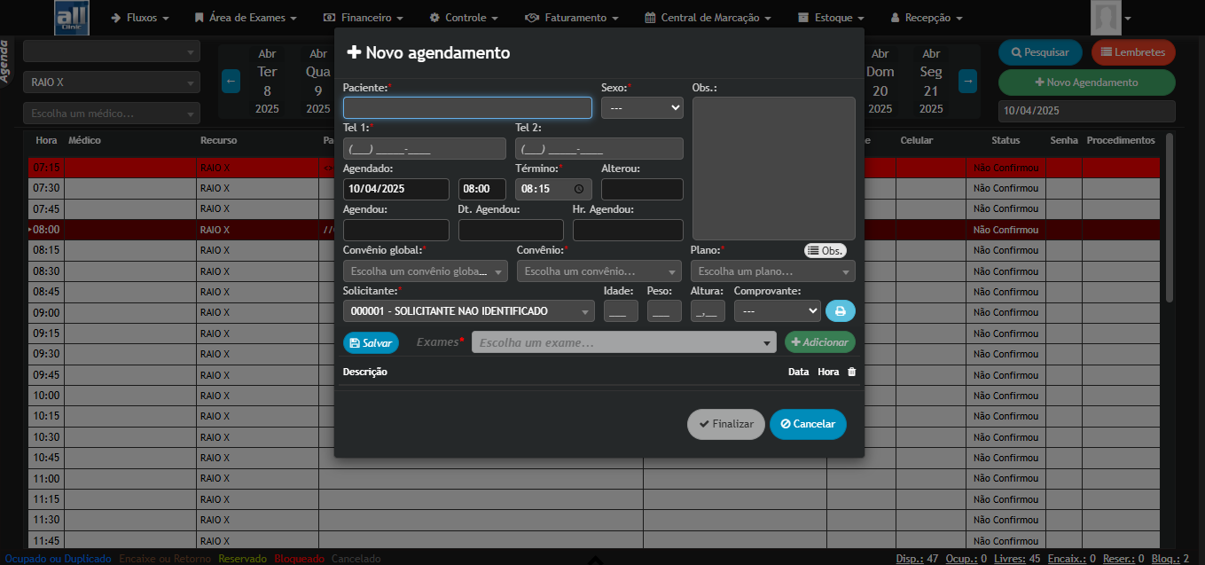 Agenda AllClinic Web